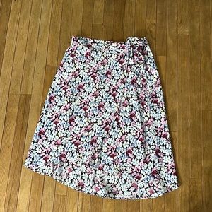 SALE Floral Wrap Skirt Loft